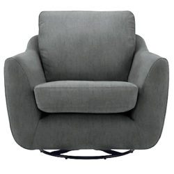 G Plan Vintage The Sixty Seven Swivel Armchair Velvet Smoke